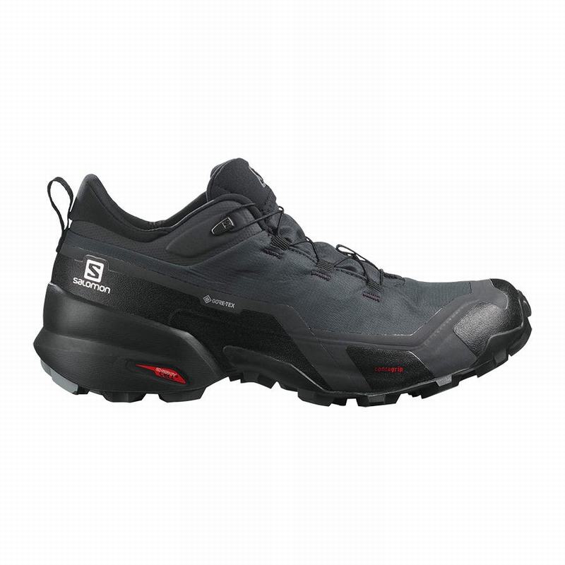 Zapatillas Trekking Salomon Hombre Gris Oscuro / Negras - Salomon Argentina CROSS HIKE GORE-TEX ,984